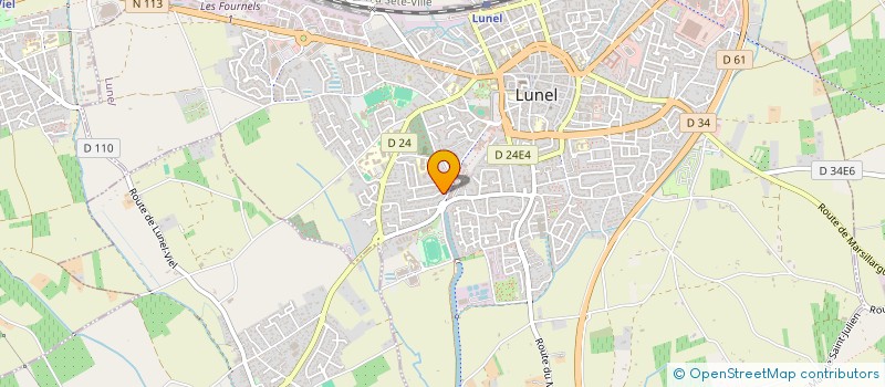 localisation de l'entreprise MH TRANSPORT  LUNEL