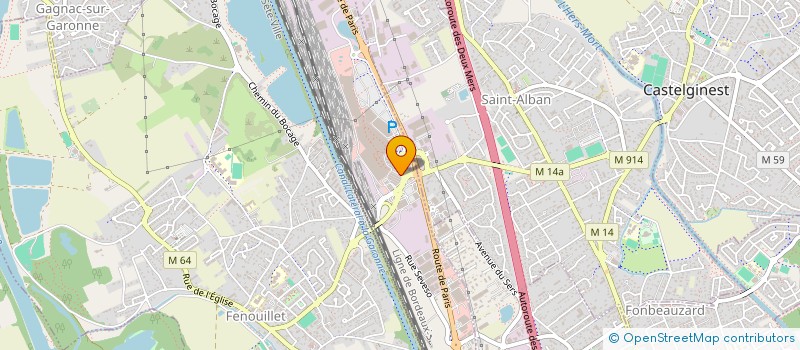 localisation de l'entreprise MH TRANSPORT  FENOUILLET