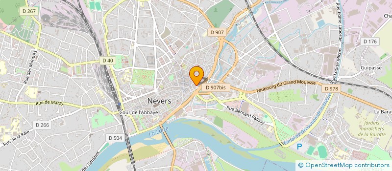 localisation de l'entreprise MH TRAVAUX IMMO CONCIERGERIE & SERVICES à NEVERS