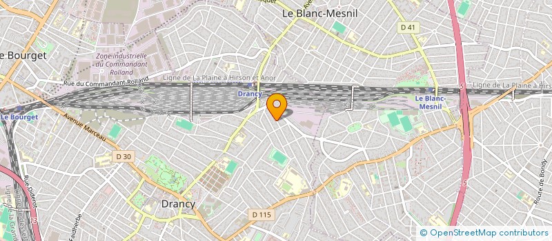 localisation de l'entreprise MH VTC à DRANCY