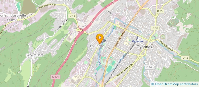 localisation de l'entreprise MH01 ISOLATION à OYONNAX