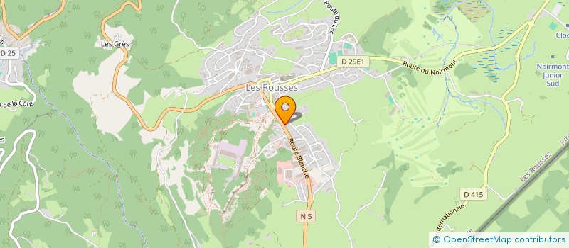 localisation de l'entreprise MH2  LES ROUSSES