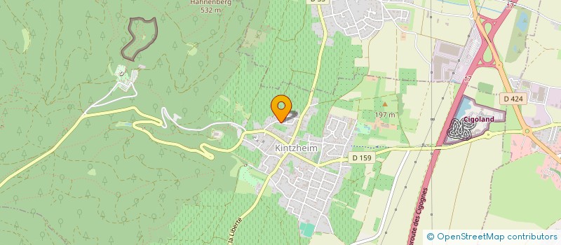 localisation de l'entreprise MH2 DISTRIBUTION  KINTZHEIM