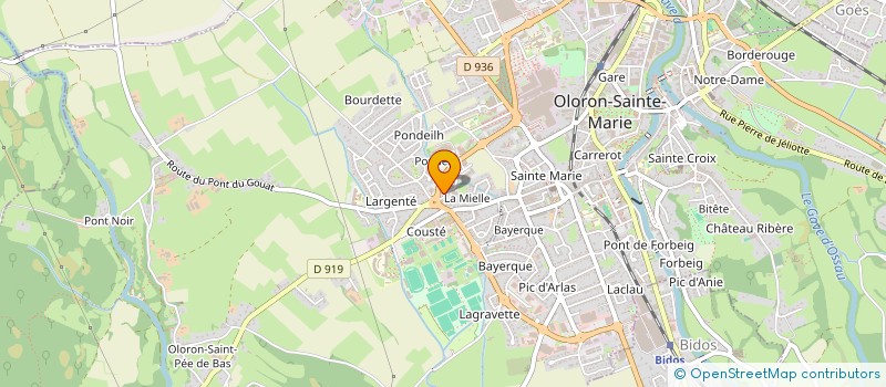 localisation de l'entreprise MH2A  OLORON-SAINTE-MARIE