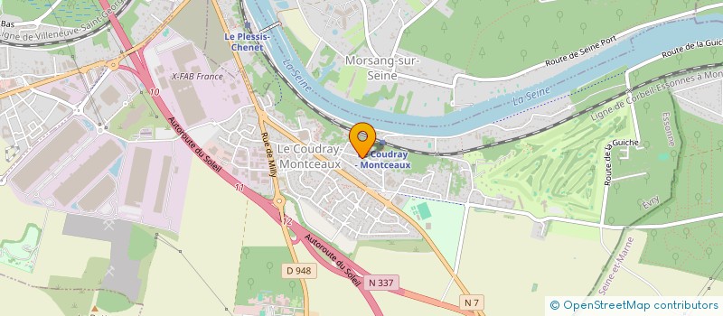 localisation de l'entreprise MH2F à LONGPONT-SUR-ORGE