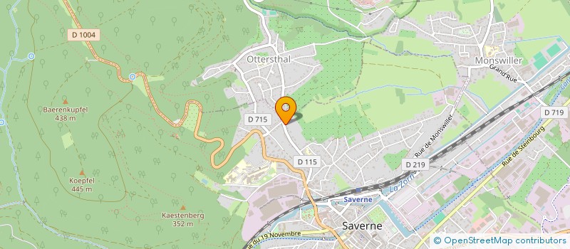 localisation de l'entreprise MH2I  SAVERNE