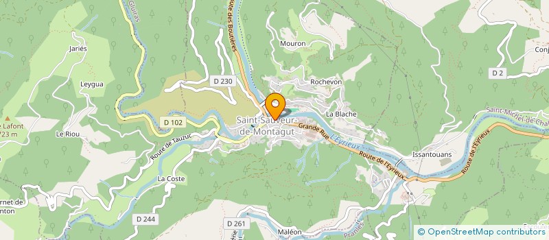 localisation de l'entreprise MH5  SAINT-SAUVEUR-DE-MONTAGUT