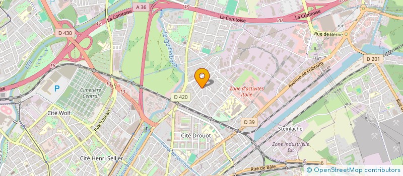 localisation de l'entreprise MH68  ILLZACH