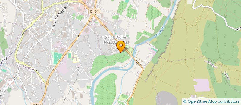 localisation de l'entreprise MHA  SAINT-DIDIER-SOUS-AUBENAS