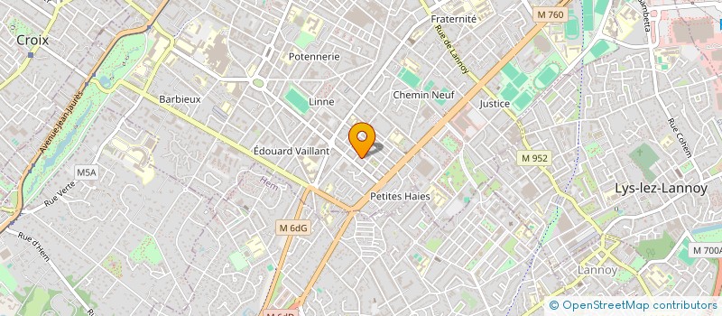 localisation de l'entreprise MHA BAT à ROUBAIX