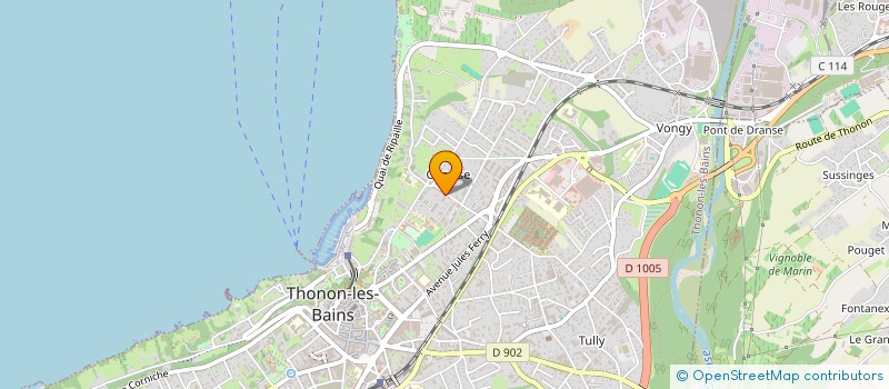 localisation de l'entreprise MHABITAT à THONON-LES-BAINS