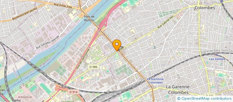 localisation de l'entreprise MHAL à COLOMBES