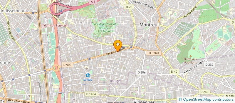 localisation de l'entreprise MHAL à MONTREUIL