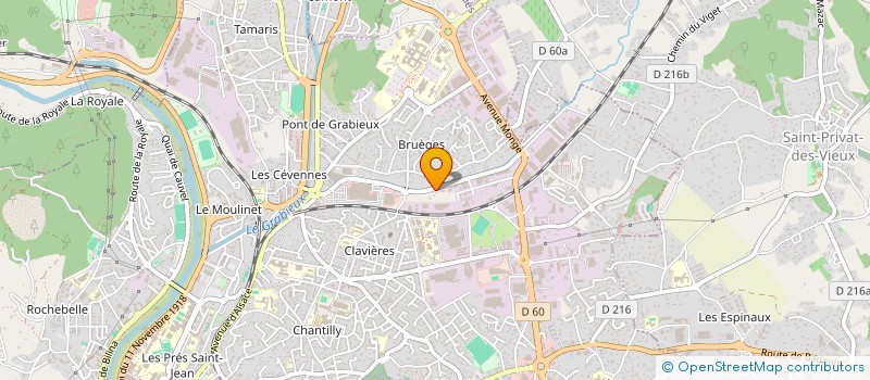 localisation de l'entreprise MHALS à ALES