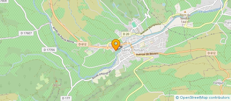 localisation de l'entreprise MHB  SAINT-CHINIAN