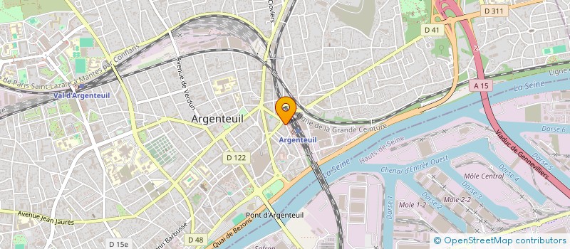 localisation de l'entreprise MHB  ARGENTEUIL