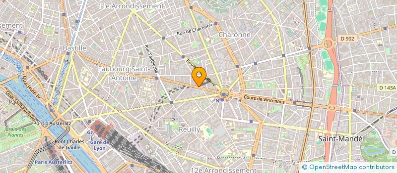 localisation de l'entreprise MHB  PARIS 11