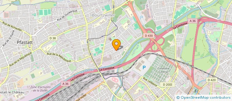 localisation de l'entreprise MHB INGENIERIE à MULHOUSE