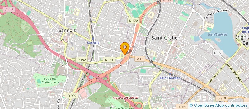 localisation de l'entreprise MHB-PARIS75 à SANNOIS