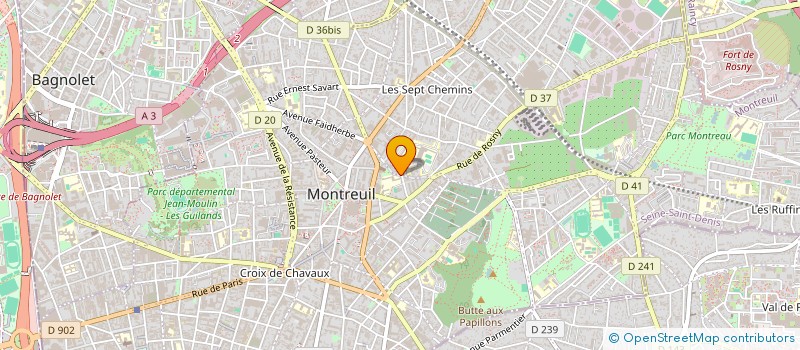 localisation de l'entreprise MHBSF888 à MONTREUIL
