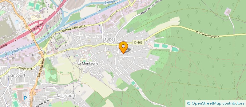 localisation de l'entreprise MHC  ETUPES