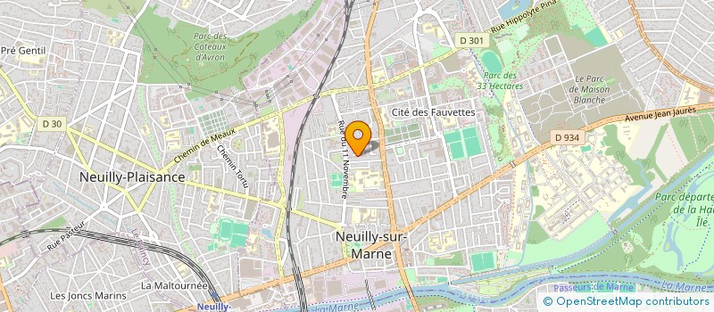 localisation de l'entreprise MHC IMMOBILIER à NEUILLY-SUR-MARNE