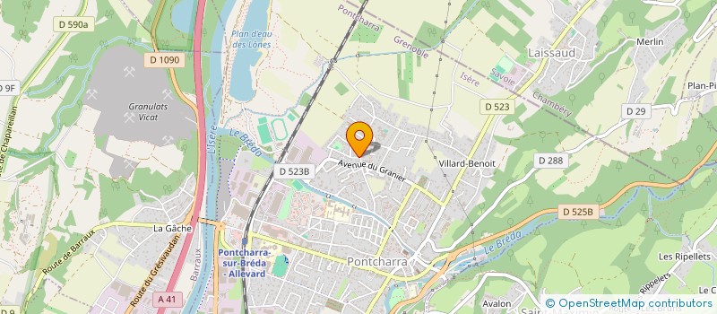 localisation de l'entreprise MHD  PONTCHARRA