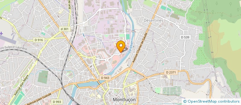 localisation de l'entreprise MHD à MONTLUCON