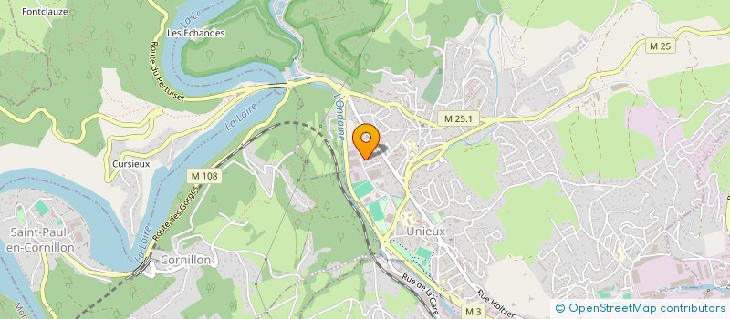 localisation de l'entreprise MHD  UNIEUX