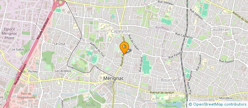 localisation de l'entreprise MHD  MERIGNAC