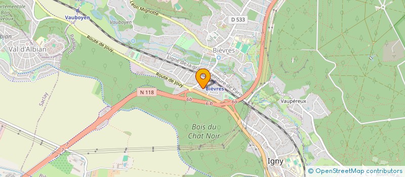 localisation de l'entreprise MHD  BIEVRES