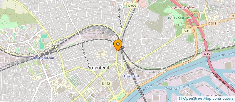 localisation de l'entreprise MHD COMMERCE à ARGENTEUIL