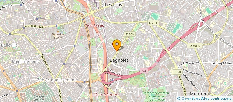 localisation de l'entreprise MHD CONSULTING à BAGNOLET