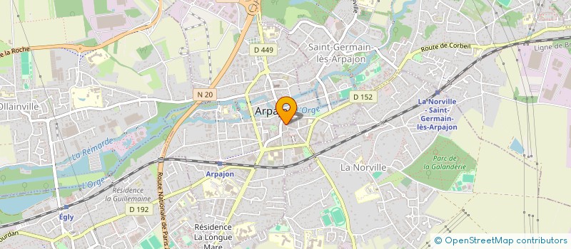 localisation de l'entreprise MHD CUISTOT à ARPAJON