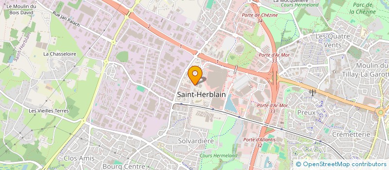 localisation de l'entreprise MHD INVESTISSEMENTS à ST-HERBLAIN