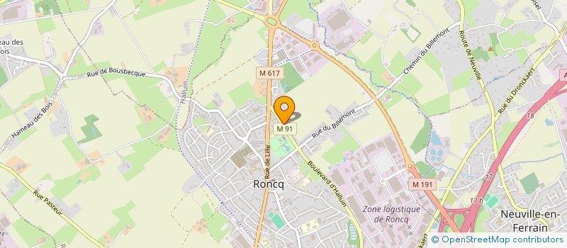 localisation de l'entreprise MHD LOGISTICS à RONCQ