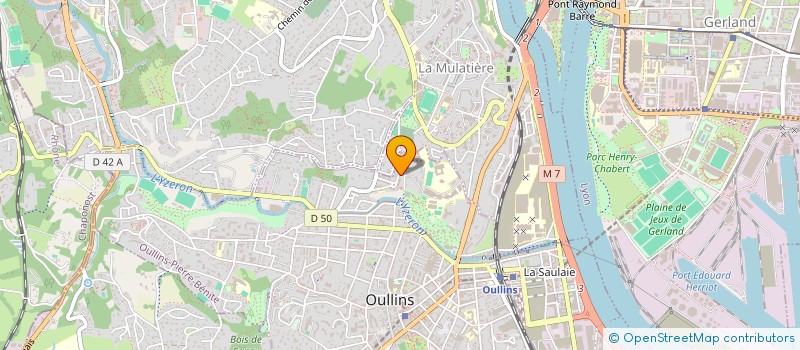 localisation de l'entreprise MHD TRANSPORT  OULLINS-PIERRE-BENITE