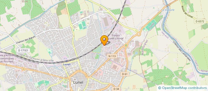 localisation de l'entreprise MHE BATIMENT à LUNEL