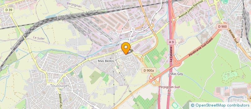 localisation de l'entreprise MHE BATIMENT  PERPIGNAN