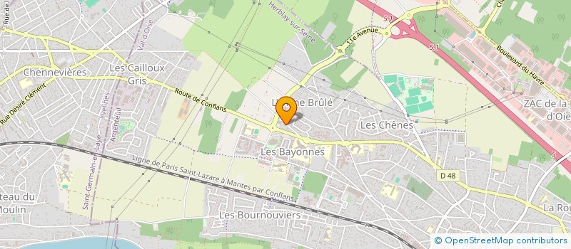 localisation de l'entreprise MHEC IMMO  HERBLAY-SUR-SEINE