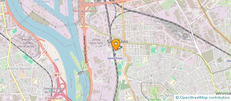 localisation de l'entreprise MHENA  SAINT-FONS