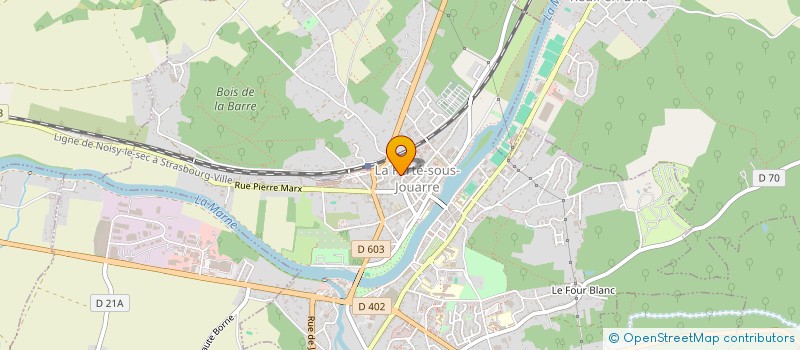 localisation de l'entreprise MHF SOFTWARE à LA FERTE-SOUS-JOUARRE