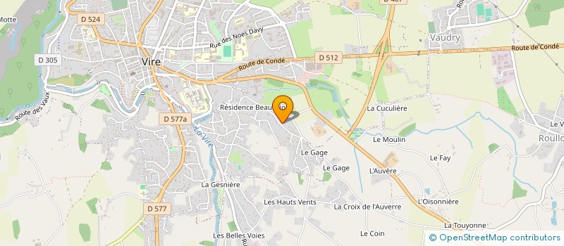 localisation de l'entreprise MHG GEOLE  VIRE NORMANDIE