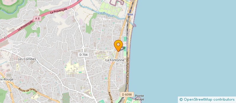 localisation de l'entreprise MHG OCEAN BENEFITS  ANTIBES