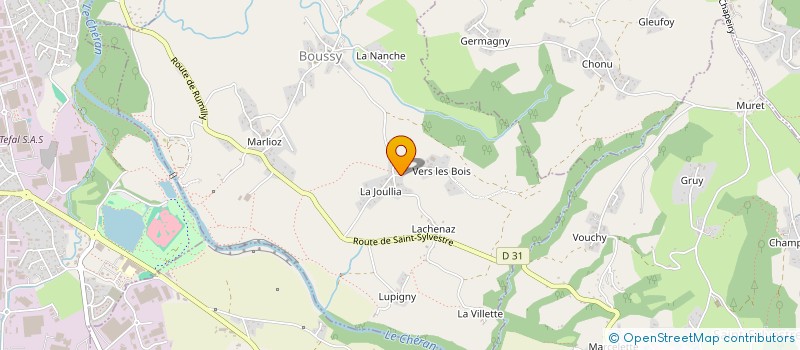 localisation de l'entreprise MHGA  BOUSSY