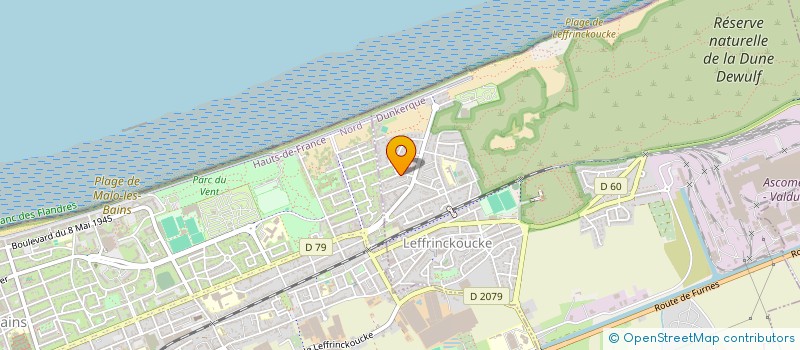 localisation de l'entreprise MHGL  LEFFRINCKOUCKE