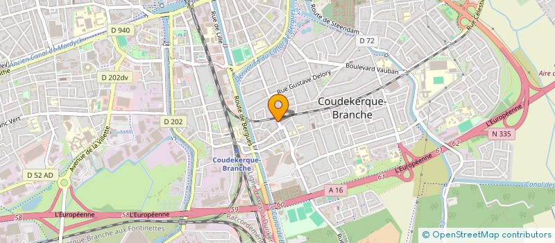 localisation de l'entreprise MHH  COUDEKERQUE-BRANCHE