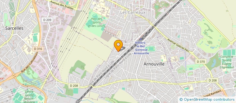 localisation de l'entreprise MHH à ARNOUVILLE