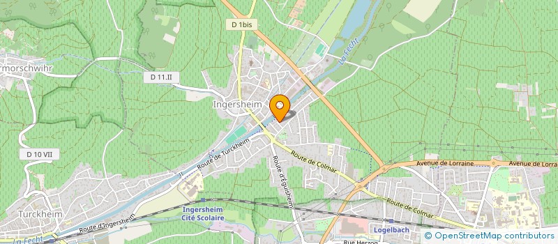 localisation de l'entreprise MHI 1808  INGERSHEIM