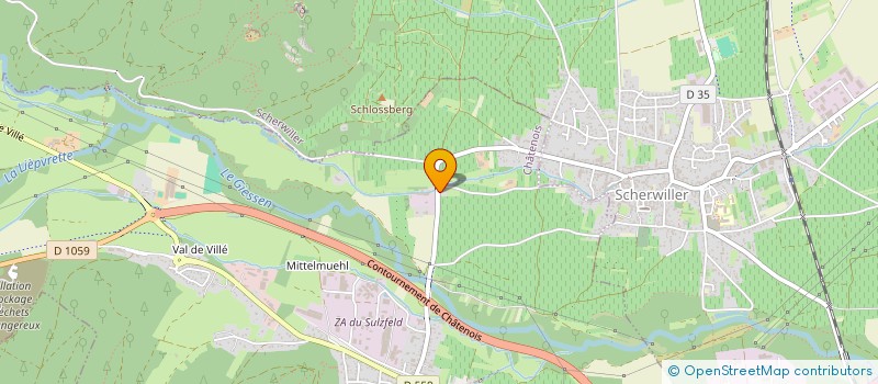 localisation de l'entreprise MHI  CHATENOIS